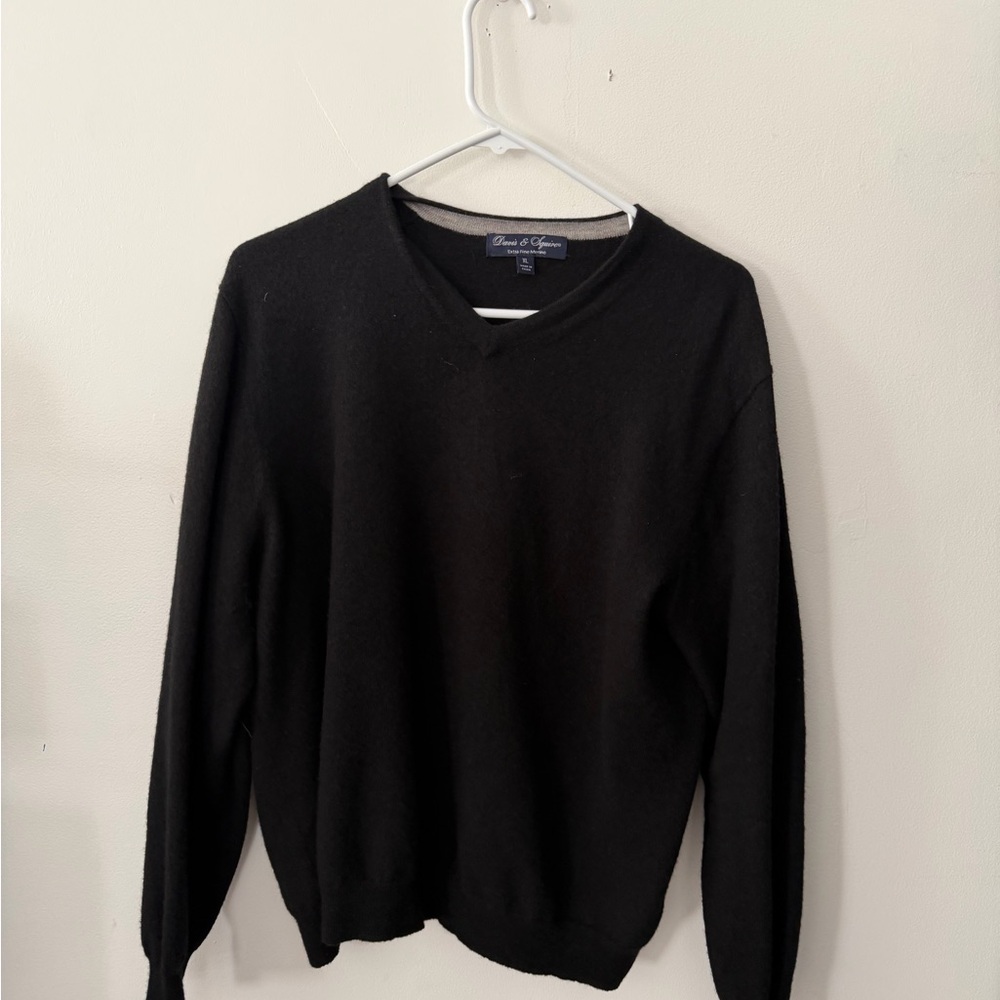 Classic Black V-Neck Sweater